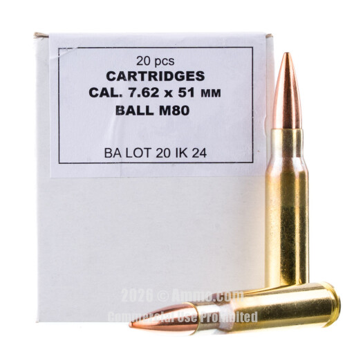 308 Win Ammo - Bulk Igman Ammo FMJ Bulk Igman FMJ Ammo