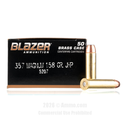 Blazer Brass 357 Magnum Ammo - 1000 Rounds of 158 Grain JHP Ammunition