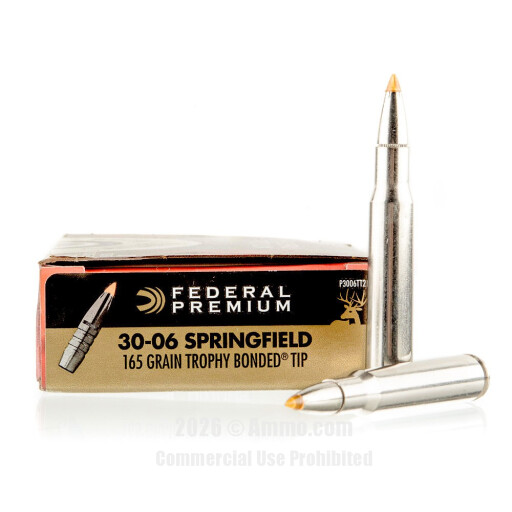 30-06 Ammo - Federal Vital-Shok Ammo Trophy Federal Vital-Shok Trophy Ammo