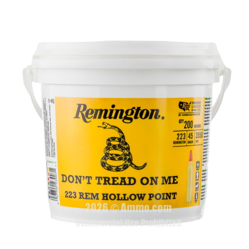 Remington Don't Tread On Me 223 Rem Ammo - 200 Rounds of 45 Grain...