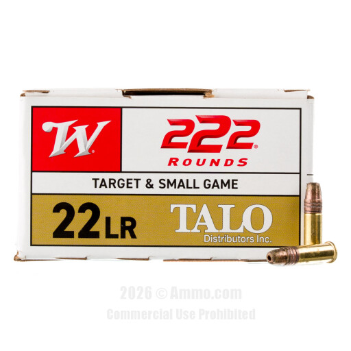 Winchester TALO 22 LR Ammo - 222 Rounds of 36 Grain CPHP Ammunition