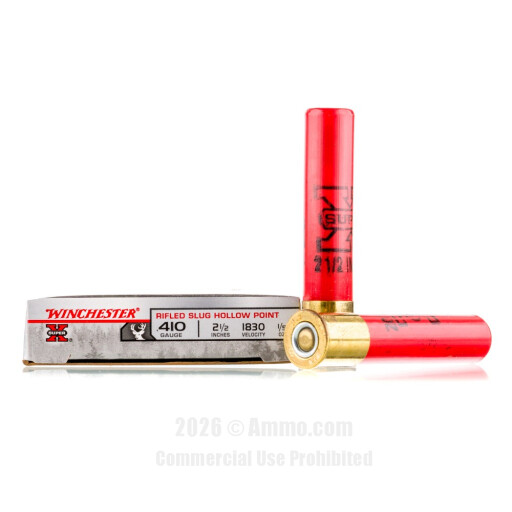 Winchester Super-X 410 Bore Ammo - 250 Rounds of 1/5 oz. HP Rifled...