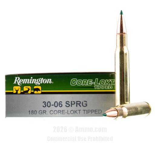 30-06 Ammo - Remington Core-Lokt Tipped Ammo Remington Core-Lokt Tipped Ammo