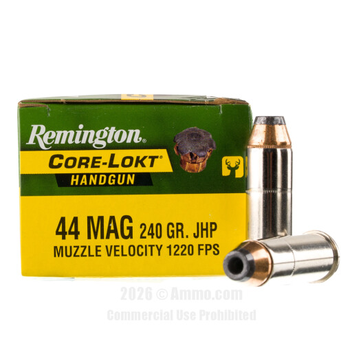 Remington Core-Lokt 44 Magnum Ammo - 20 Rounds of 240 Grain JHP...