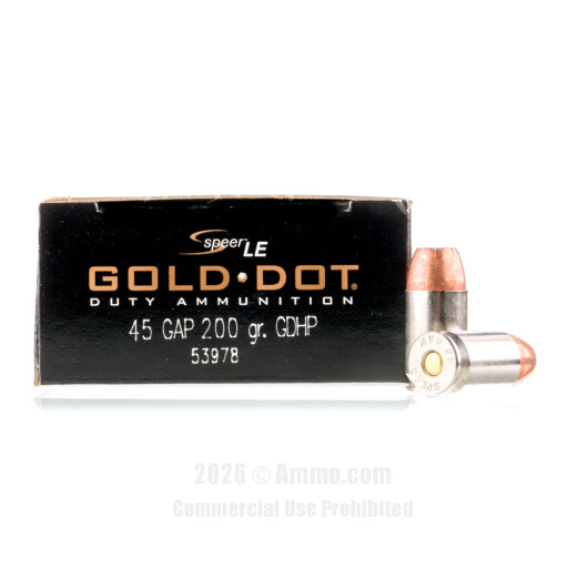 45 GAP Ammo - Speer Ammo JHP Speer JHP Ammo