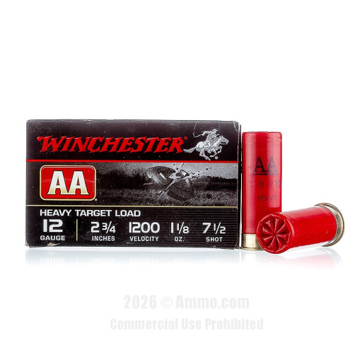 Winchester AA 12 Gauge  Ammo - 25 Rounds of 1-1/8 oz. #7-1/2 Shot...