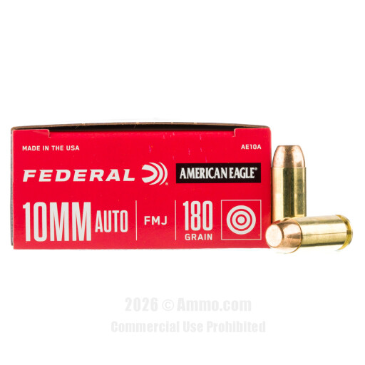 Federal American Eagle 10mm Ammo - 1000 Rounds of 180 Grain FMJ...