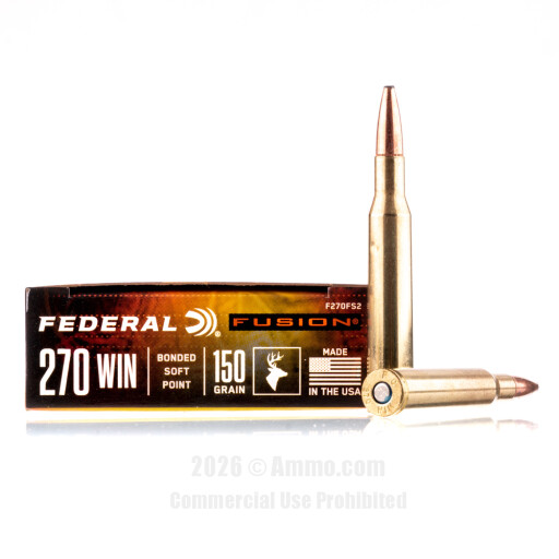 270 Win Ammo - Federal Fusion Ammo Federal Fusion Ammo