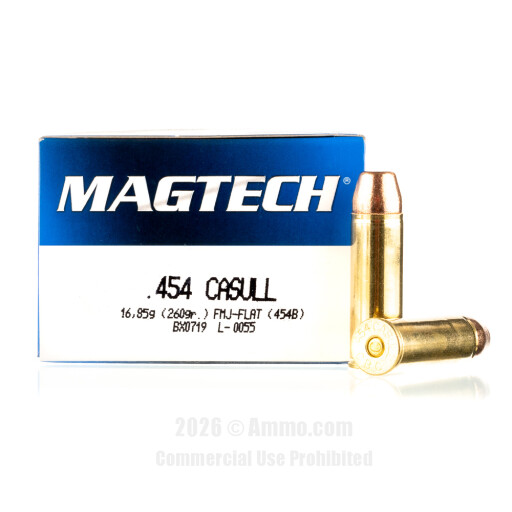 454 Casull Ammo - Magtech Ammo FMJ Magtech FMJ Ammo