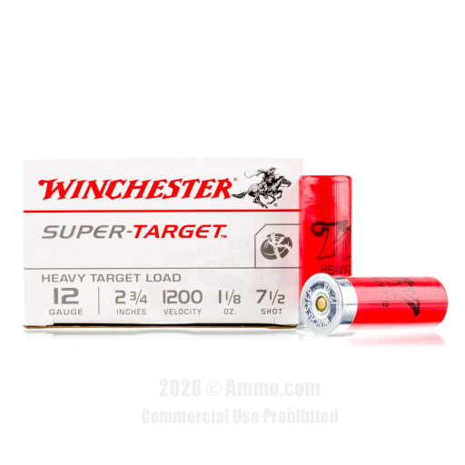 Winchester 12 Gauge Ammo - 25 Rounds of 1-1/8 oz. #7-1/2 Shot...