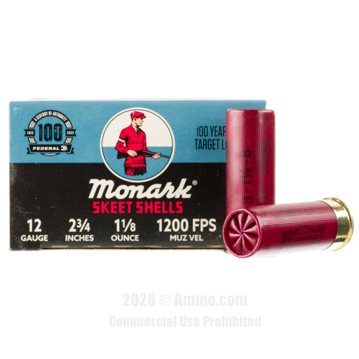 Federal 12 Gauge Ammo - 25 Rounds of 1-1/8 oz. #8 Shot (Lead)...