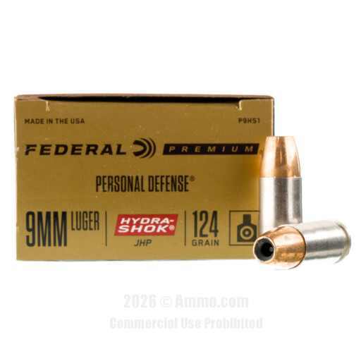 9mm Ammo - Federal Ammo JHP Federal JHP Ammo