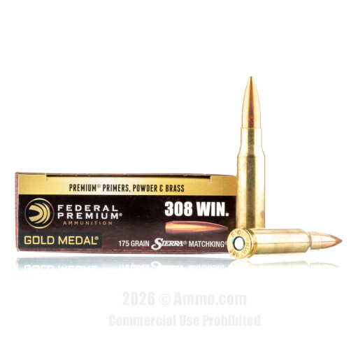 308 Win Ammo - Federal Ammo HPBT Federal HPBT Ammo