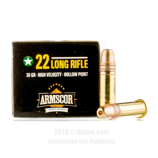 Armscor 22 LR Ammo - 5000 Rounds of 36 Grain HP Ammunition