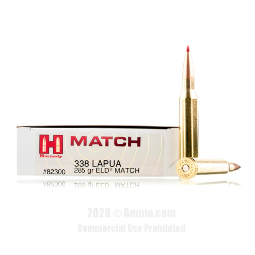338 Lapua Mag Ammo - Hornady Ammo ELD-Match Hornady ELD-Match Ammo