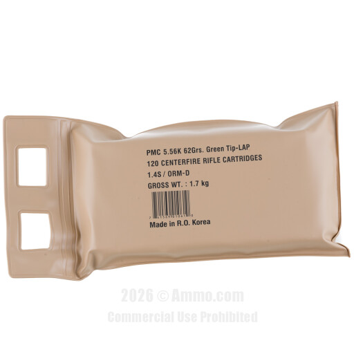 PMC 5.56x45  Ammo - 600 Rounds of 62 Grain FMJ Ammunition