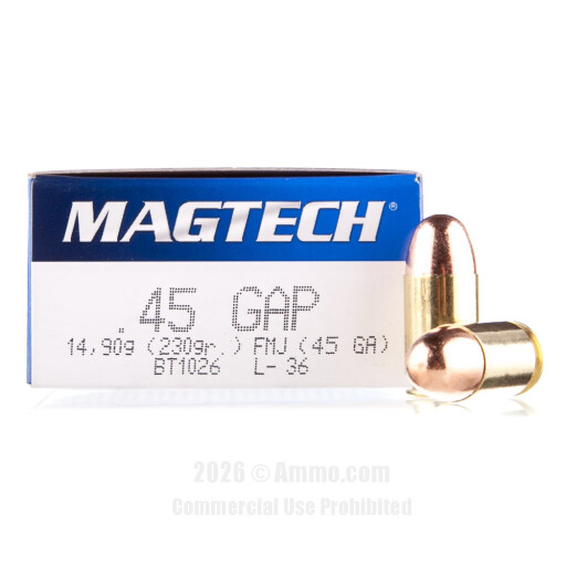 45 GAP Ammo - Magtech Ammo FMJ Magtech FMJ Ammo