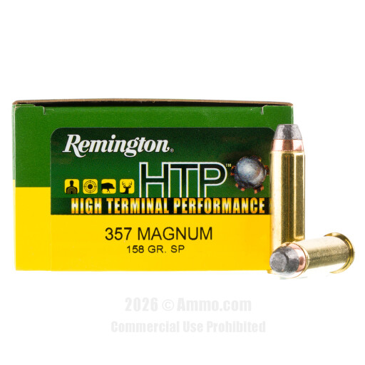Remington HTP 357 Magnum Ammo - 20 Rounds of 158 Grain SP Ammunition