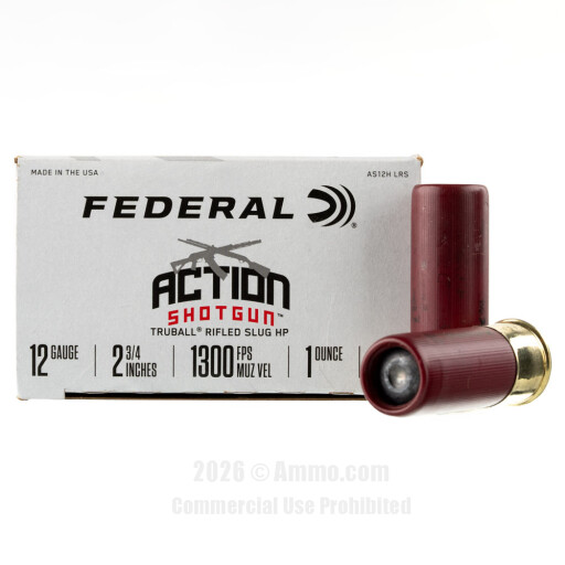Federal Action Shotgun 12 Gauge Ammo - 25 Rounds of 1 oz. Rifled...