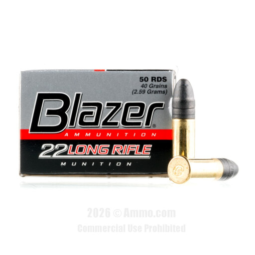 CCI 22 LR Ammo - 50 Rounds of 40 Grain LRN Ammunition