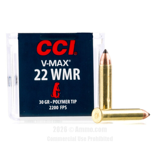 CCI 22 WMR Ammo - 50 Rounds of 30 Grain Polymer Tipped Ammunition