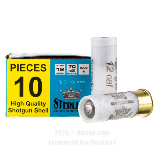 Sterling Tornado 12 Gauge Ammo - 10 Rounds of 1 oz. Rifled Slug...