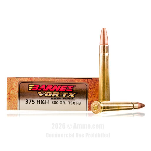 375 H&H Mag Ammo - Barnes Ammo TSX Barnes TSX Ammo