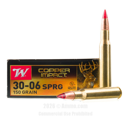 30-06 Ammo - Winchester Copper Impact Springfield Ammo Winchester Copper Impact Springfield Ammo