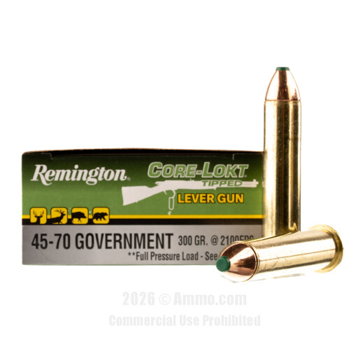 Remington Core-Lokt Tipped Lever Gun 45-70 Govt Ammo - 20 Rounds...