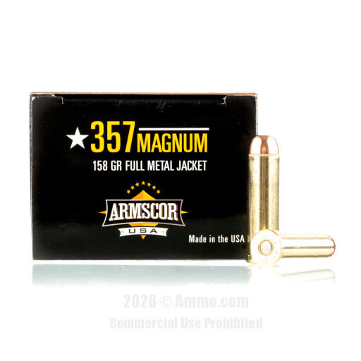 Armscor 357 Magnum Ammo - 1000 Rounds of 158 Grain FMJ Ammunition