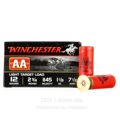 Winchester 12 Gauge  Ammo - 25 Rounds of  #7-1/2 Shot (Lead)...