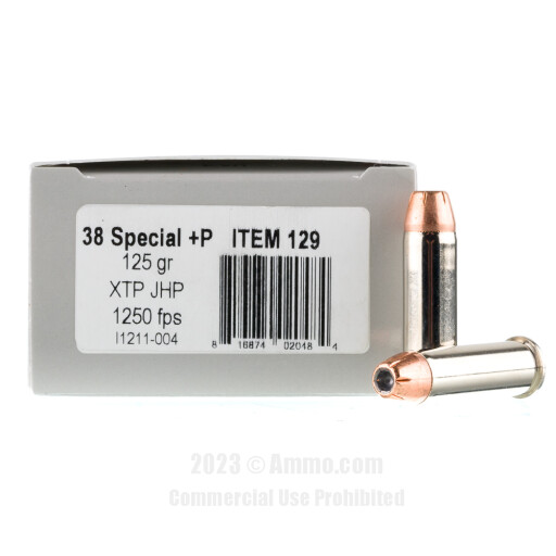 Underwood 38 Special +P Ammo - 20 Rounds of 125 Grain XTP Ammunition