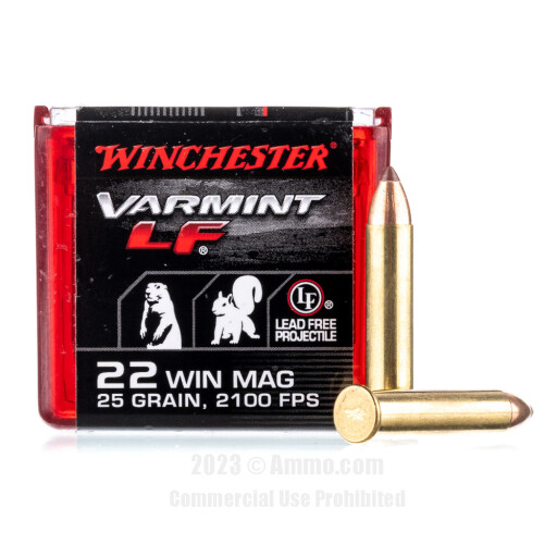 Winchester Varmint LF 22 WMR Ammo - 50 Rounds of 25 Grain NTX...