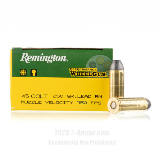 Remington Performance WheelGun 45 Long Colt Ammo - 50 Rounds of...