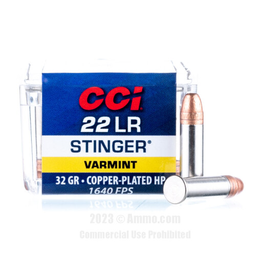 CCI 22 LR Ammo - 50 Rounds of 32 Grain CPHP Ammunition