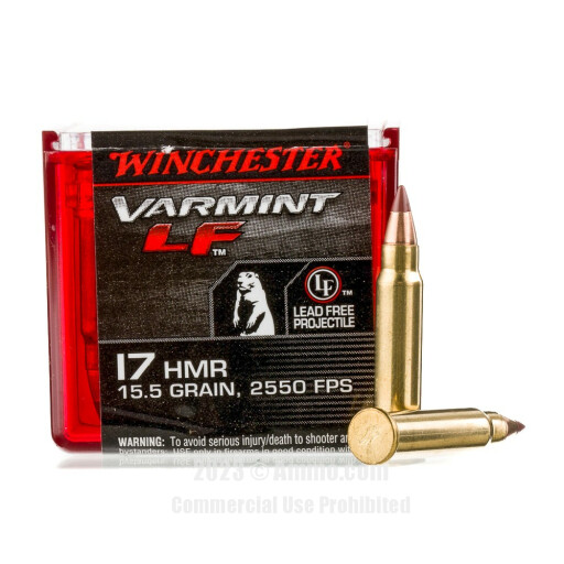 Winchester 17 HMR Ammo - 50 Rounds of 15.5 Grain Polymer Tipped...