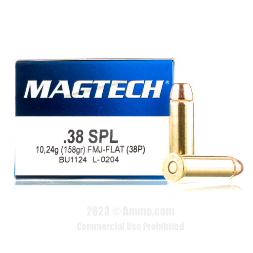 Magtech 38 Special Ammo - 1000 Rounds of 158 Grain FMC Ammunition