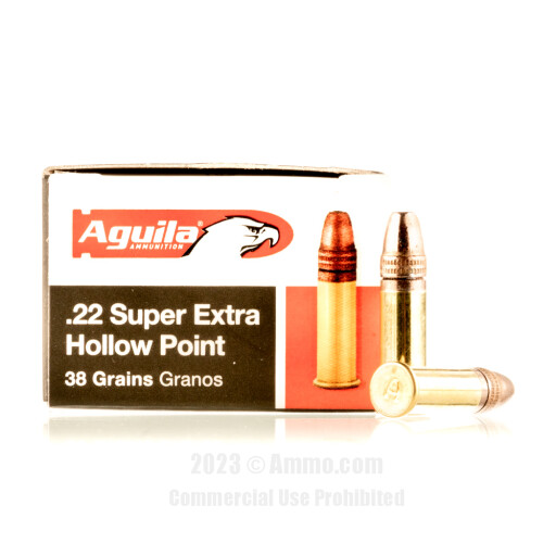 Aguila Super Extra 22 LR Ammo - 50 Rounds of 38 Grain CPHP Ammunition