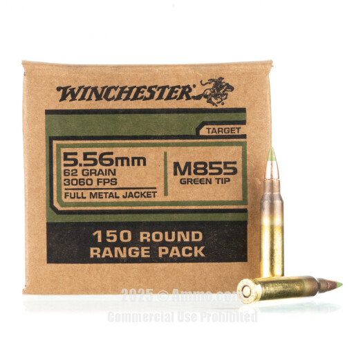 Winchester M855 FMJ Ammo