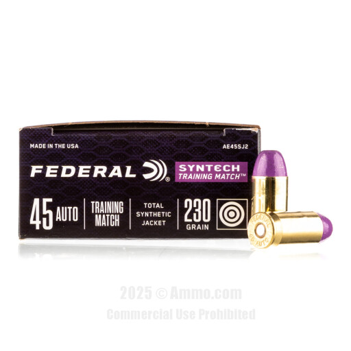 45 ACP/Auto Ammo - Federal Syntech Training Match Ammo Federal Syntech Training Match Ammo