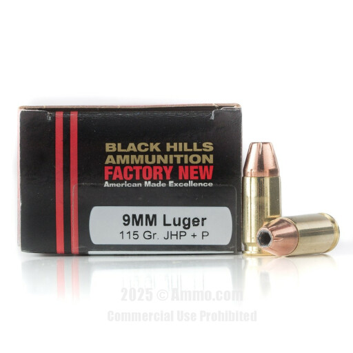Black Hills Luger JHP Ammo