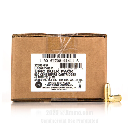 45 ACP/Auto Ammo - Bulk Remington UMC Ammo FMJ Bulk Remington UMC FMJ Ammo