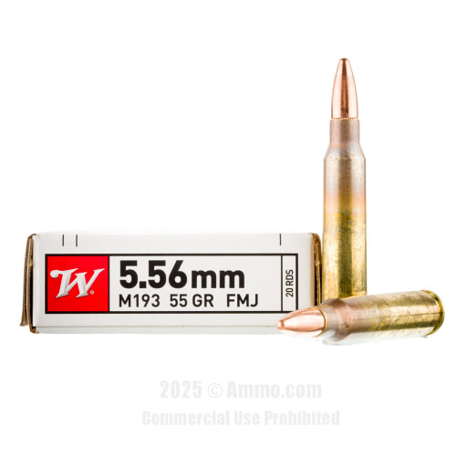 Winchester USA M193 FMJ Ammo