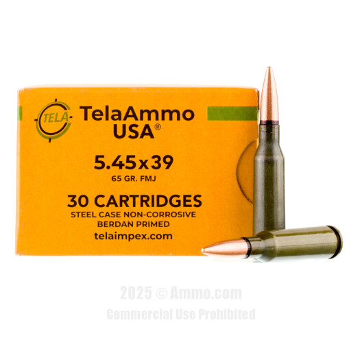 5.45x39mm Ammo - Bulk Tela Impex Ammo FMJ Bulk Tela Impex FMJ Ammo