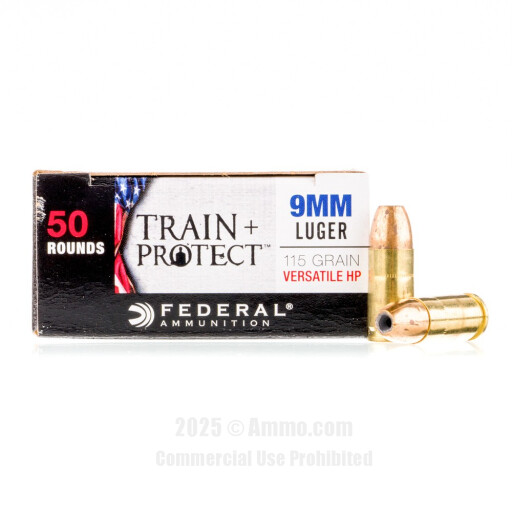 9mm Ammo - Federal Train Rotect JHP +P Federal Train Rotect JHP +P Ammo