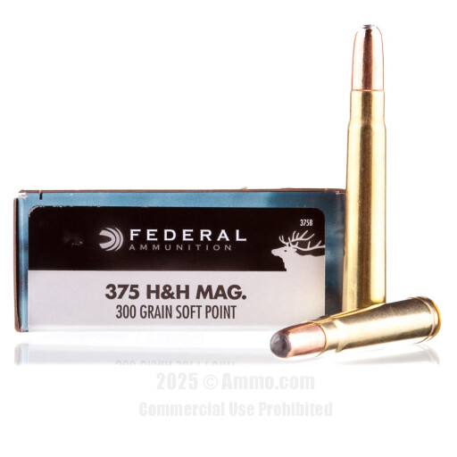 375 H&H Mag Ammo - Federal Ammo SP Federal SP Ammo