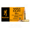 Image of Browning 223 Rem Ammo - 20 Rounds of 55 Grain FMJ Ammunition
