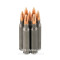 Image of Wolf 223 Rem Ammo - 20 Rounds of 55 Grain FMJ Ammunition