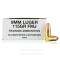 Image of Blazer Brass 9mm Ammo - 50 Rounds of 115 Grain FMJ Ammunition