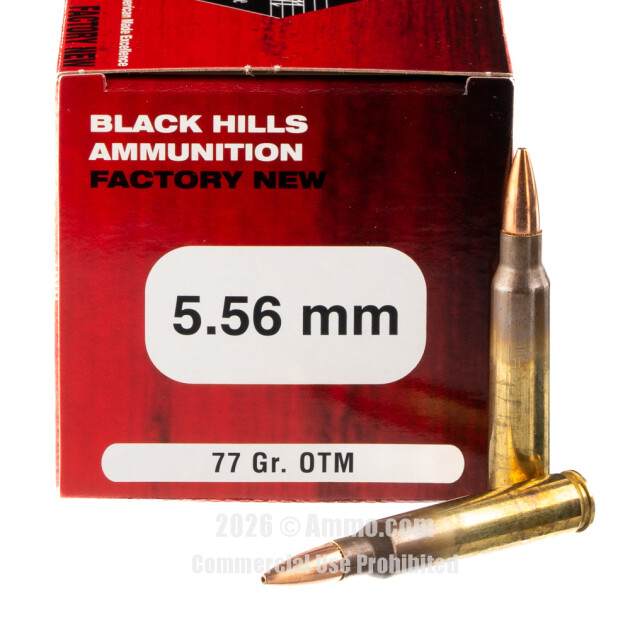 Bullets For Rifles 77 Grain 5.56 Ammo for Sale
